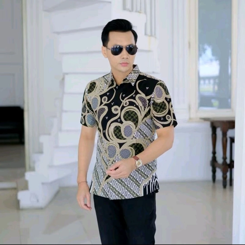 Product image Khisna collection - Batik Kemeja Terbaru Pria Dewasa Keren Simpel Motif Mulya hijau M Hem mulya hijau