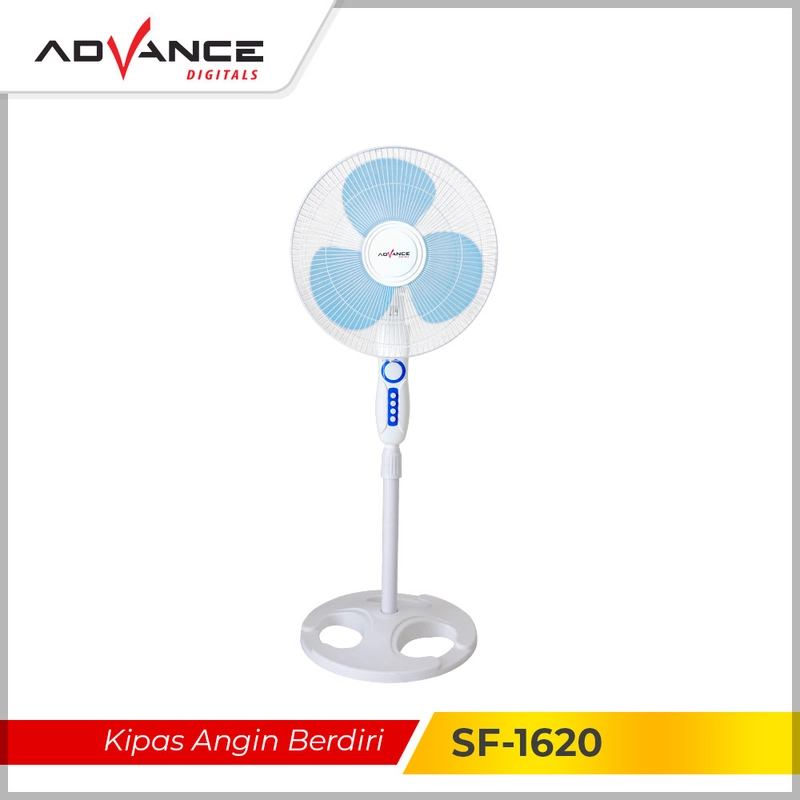 Product image Advance Digitals Indonesia - Kipas Angin SF-1620 / SF1620 16 inch Stand Fan - Biru