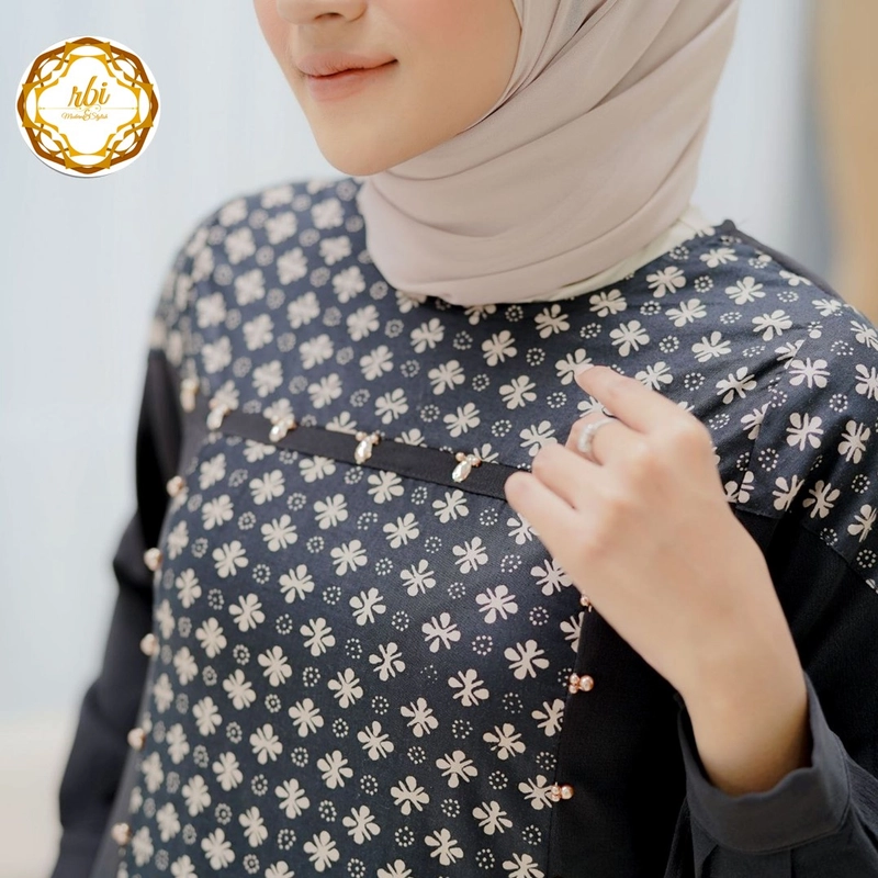 Product image Rambe Batik Indonesia - Batik Couple Gamis Lakshita Kualitas Halus dan Lembut Bisa Beli Pisah Kemeja Saja M A