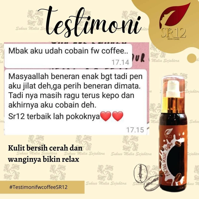 Product image SR12 Facial Wash Coffee Memudarkan Flek Hitam Dan Bekas Jerawat 100 ml Facial Wash Coffee