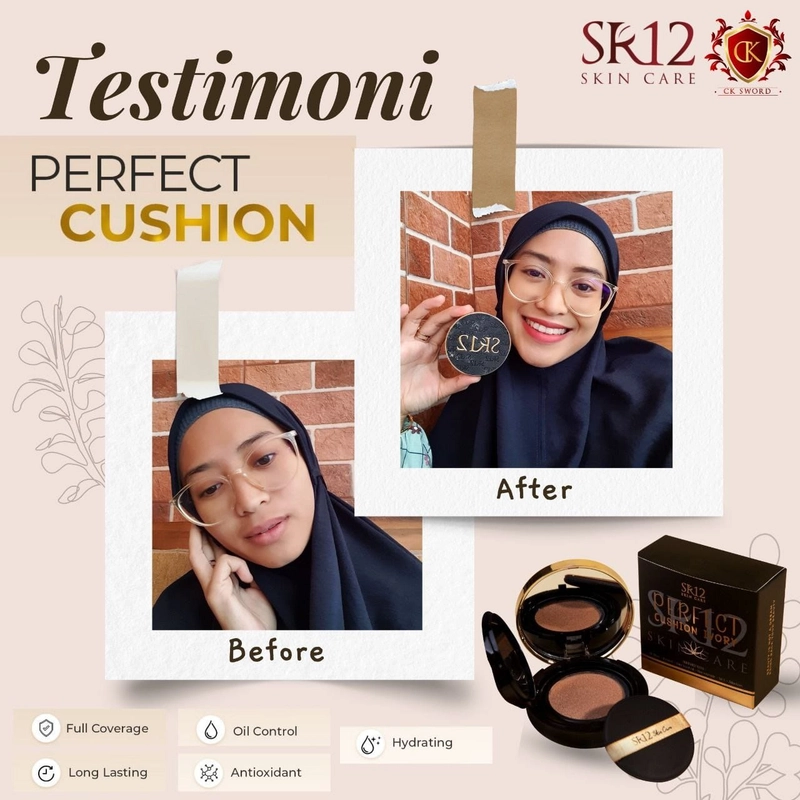 Product image SR12 Refill Cushion SPF 30 Full Coverage Tahan Lama Dan Mencerahkan Kulit 15gr Refil Ivory