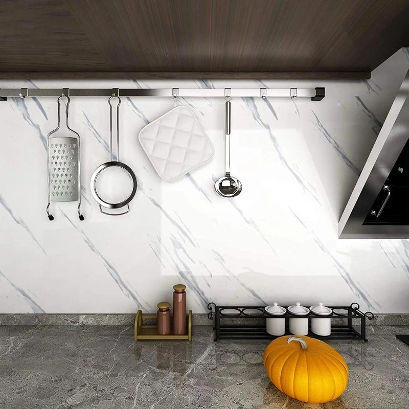 Product image Fafa Store 20 - Sticker Dinding Dapur 1 Roll Anti Minyak & Air Motif Glossy Marmer Aluminium Foil Wallpaper Sticker 3 Meter WS201