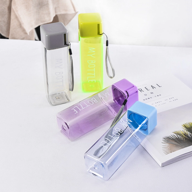 Product image KAMJE Botol Minum BPA Free 500ml My Bottle Kotak Petak Persegi Clear Transparan KMJ189 KMJ189 HIJAU