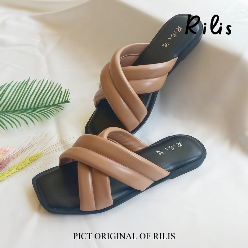 Product image Rilis - Sandal Wanita Slip On Bella (Rilis 32) 37 Mocca