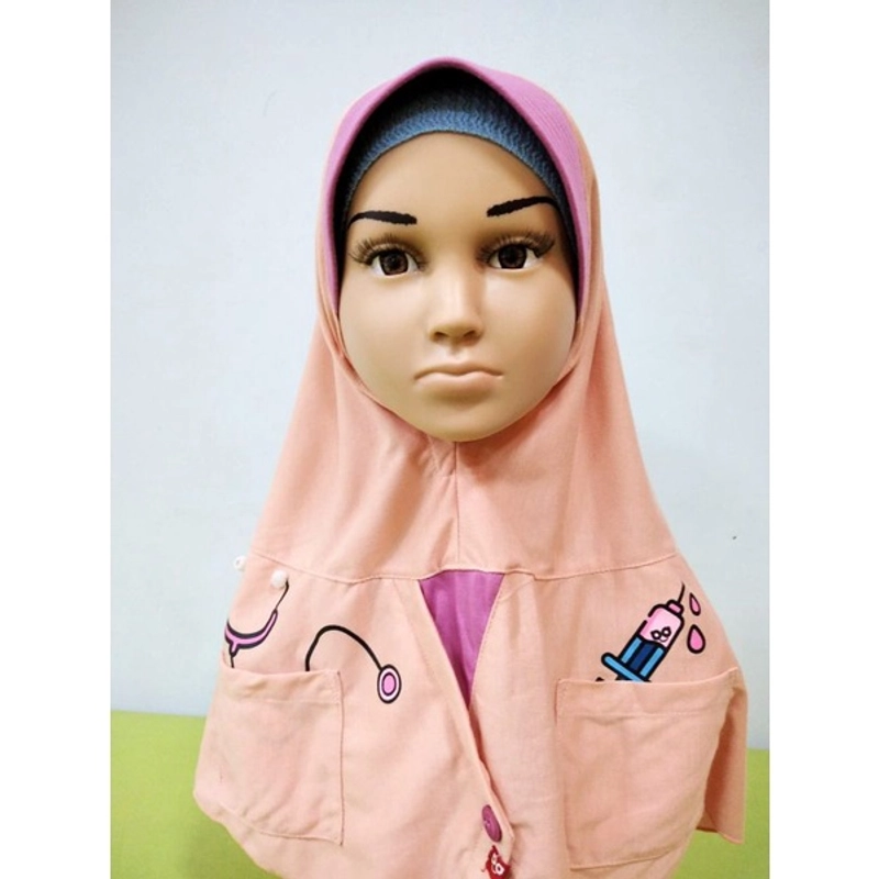 Product image Bani Batuta - Kerudung Instan Anak Krukid Daira 3-4thn Peach