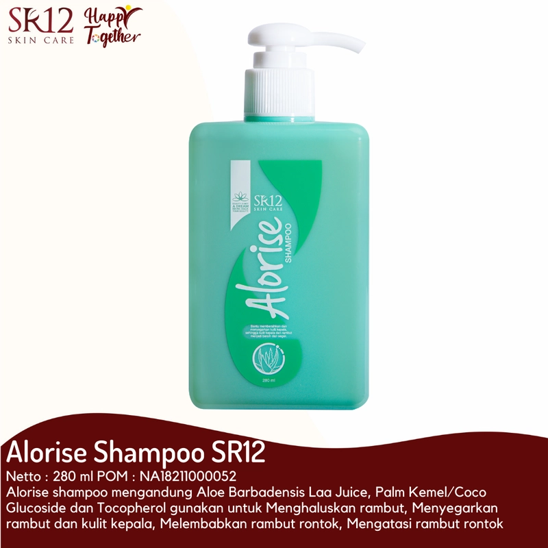 Product image SR12 Alorise Shampoo Mengatasi Rambut Rontok 280ml 280 ml Alorise Shampoo