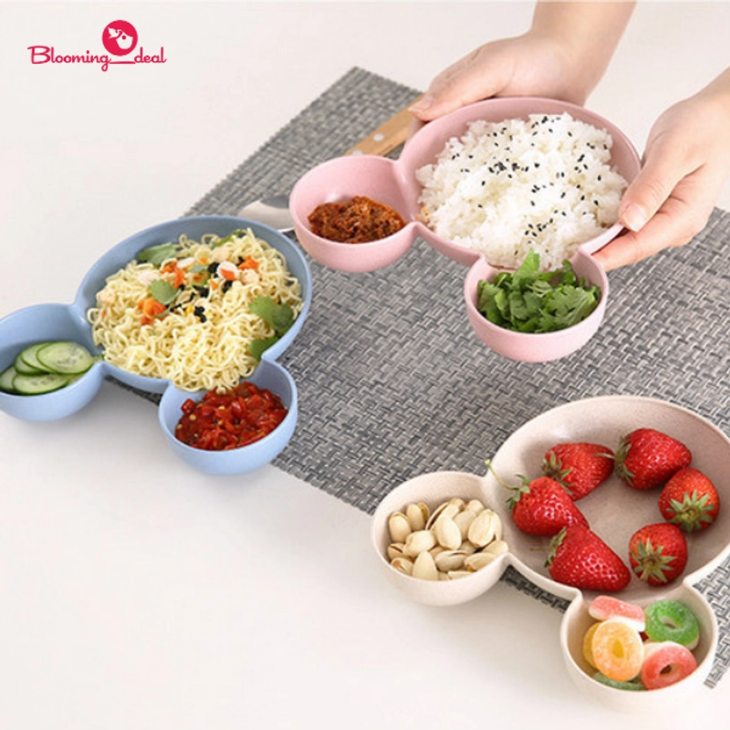 Product image Blooming Deal - Piring Set Anak dari Jerami (RS19-1) 1Pcs Krem