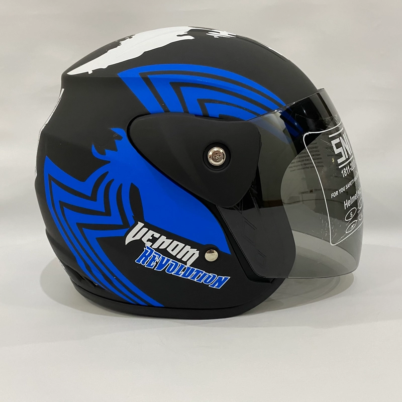 Product image Helm Nuvo Venom Biru Doff - Helm SNI - Helm Dewasa L Nuvo Venom Biru Doff