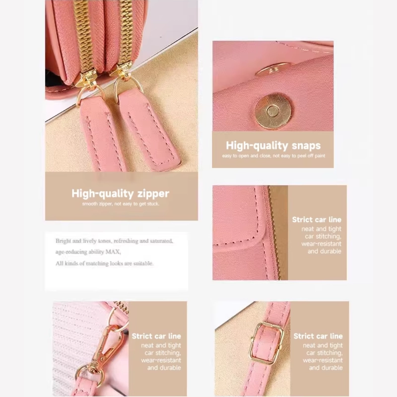 Product image KAHASIL - Tas Dompet Hp Wanita Selempang Bahan Kulit PU Leather KHDP49 all variant HIJAU