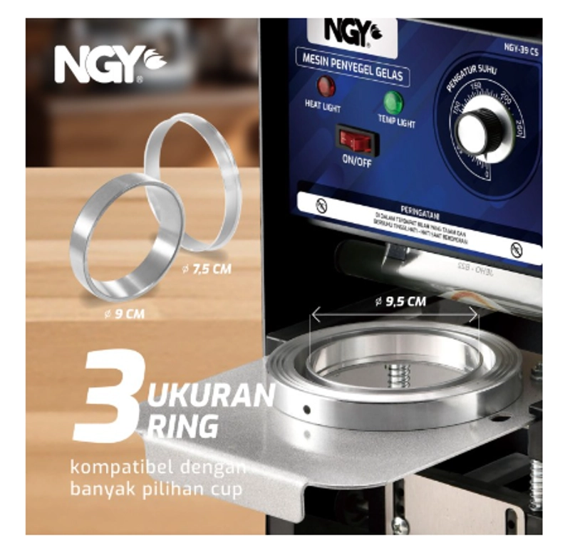 Product image UTAMAMEGA - Cup Sealer Mesin Penyegel Gelas Plastik Nagoya NGY-39CS Type NGY-39CS