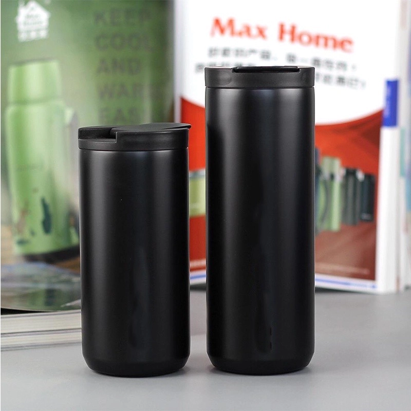 Product image BloomingDeal - Termos Coffee Mug Tumbler Kopi Insulated Vacuum Coffee Cup Stainless Steel 500 ml SD1052 HITAM POLOS