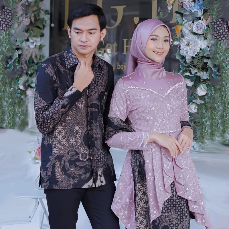 Product image COLLECTION SARJANA - KEBAYA BATIK COUPLE - MODREN JUWITA - SPESIAL LAMARAN - KEBAYA WISUDA TERBARU ROK+ SELENDANG ROSE