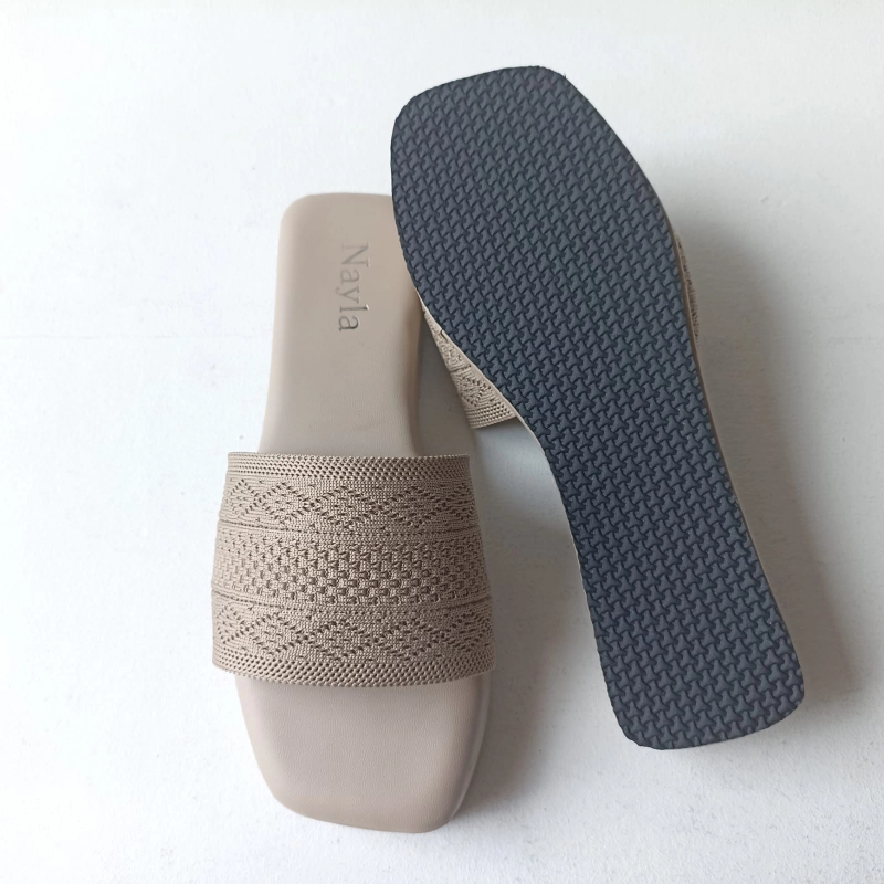 Product image Nayla - Sandal Platform Wanita Kokop Webing Series Salsa 38 Cream Asap