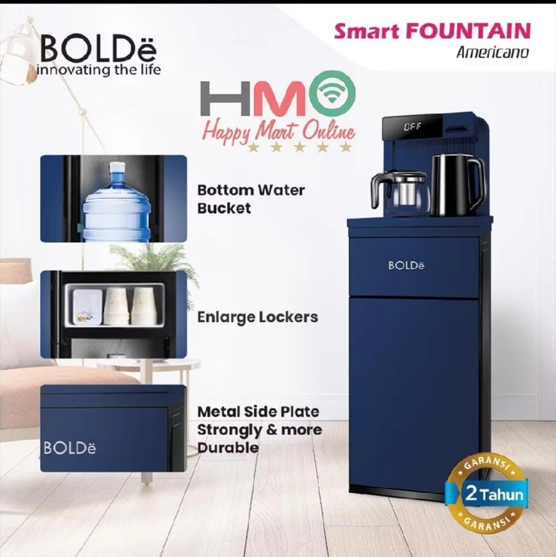 Product image Rizki Electronics - BOLDE SMART FOUNTAIN AMERICANO 8 LITER 8 liter blue