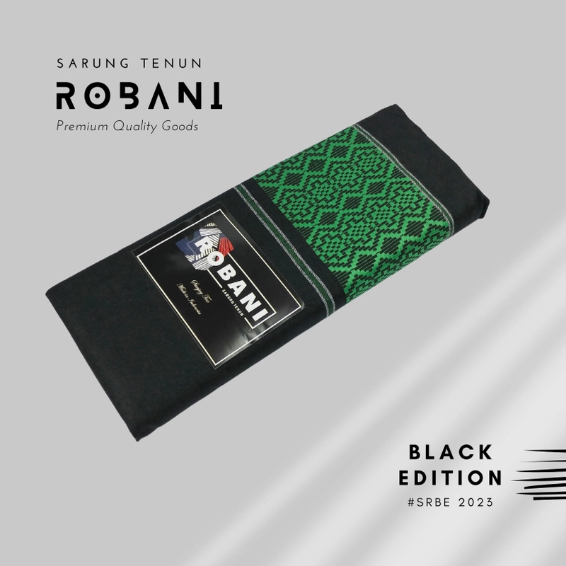 Product image Robani - PAKET sarung ROBANI black Edition isi 10 pcs [mix 5 warna] 3500 gram mix 5 warna