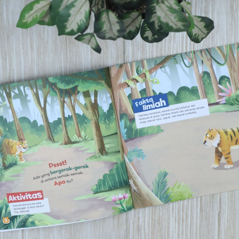 Product image Gema Insani - 1 Set Seri Hewan pemangsa Harimau Memburu Mangsa