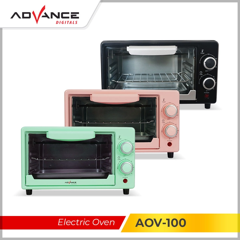 Product image Advance Digitals Indonesia - Advance Electric Oven (Oven Listrik ) AOV-100 / AOV100 Kapasitas 9 Liter Garansi Resmi 1 Tahun 9 Liter Hijau