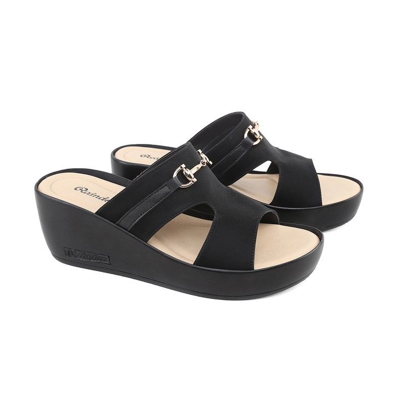 Product image Catenzo Official - Raindoz - Sandal Wedges Casual Wanita Hitam RMH 349 36 Hitam