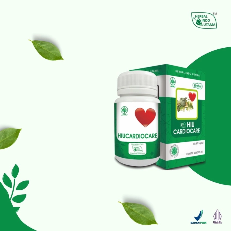 Product image Herbal Indo Utama - CARDIOCARE Membantu menguatkan kinerja jantung dan memperlancar peredaran darah 60 Kapsul Kapsul Serbuk