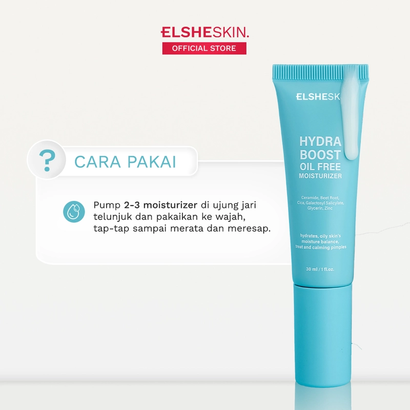 Product image ELSHESKIN - ElsheSkin Hydra Boost Oil Free Moisturizer- 30ml Ceramide 8 Jam Kurangi Minyak Berlebih) 30ml ceramide