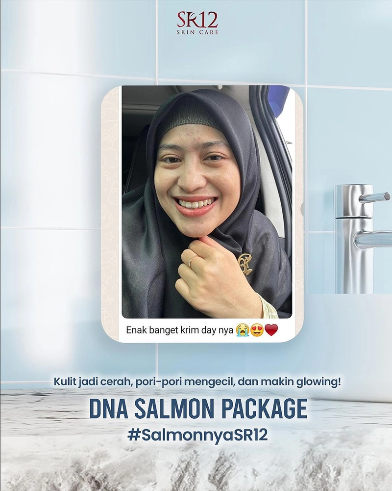 Product image SR12 DNA Salmon Paket Perawatan Wajah Cerah Lembab Sehat 1 Paket DNA Salmon