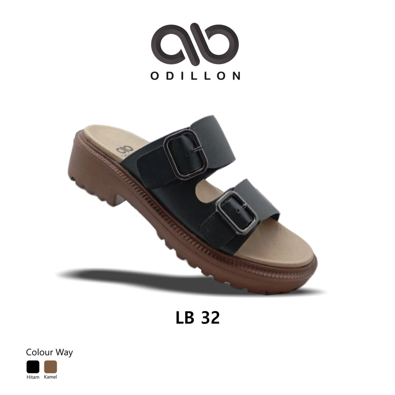 Product image Odillon - Odillon - LB 32 / Sandal Slip On Wanita Casual 36 BLACK