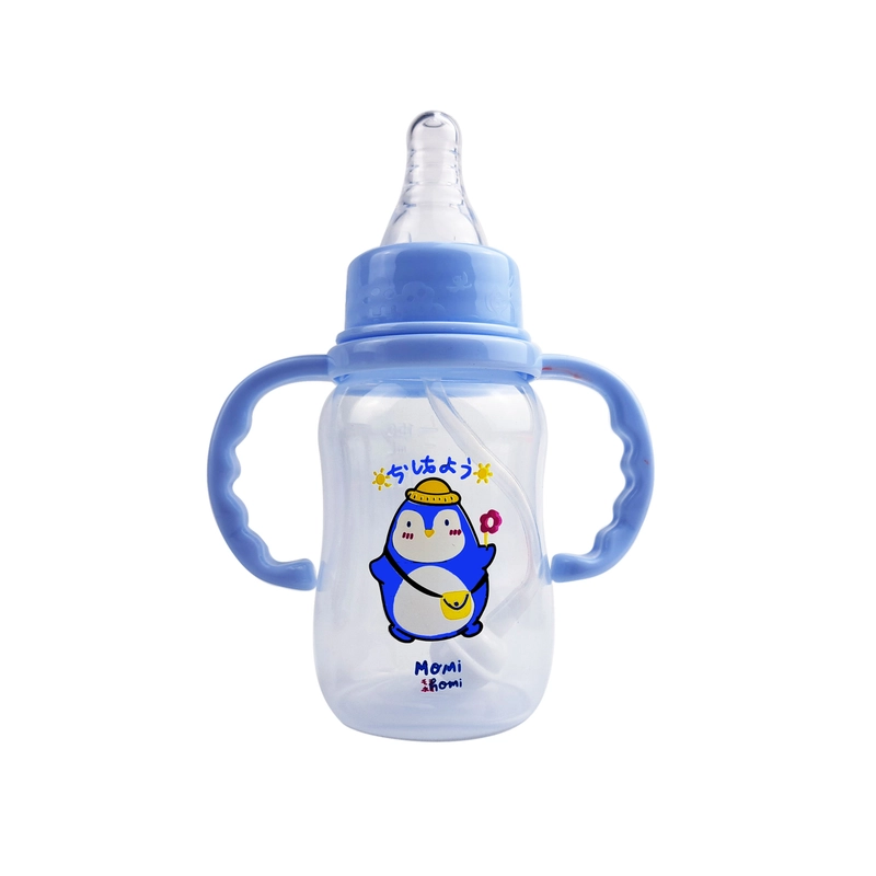 Product image MOMI HOMI - Botol Dot Susu Bayi 06 - 60ML / 150ml / 280ml Set Gagang Sedotan Anti Colic 60ML BIRU MUDA