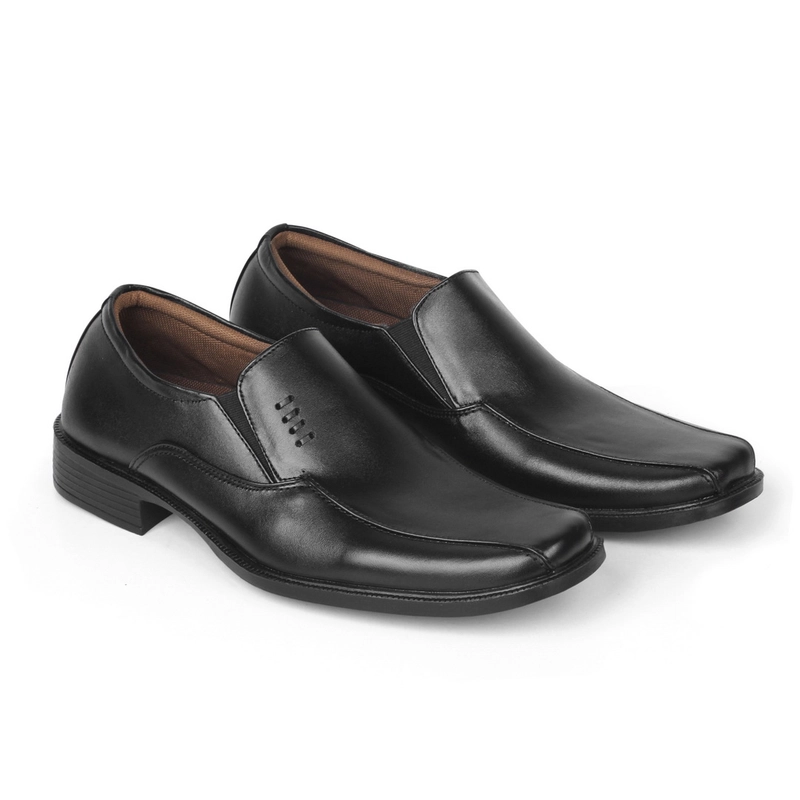 Product image RENINE ALZ 91506 Hitam Sepatu Pantofel Pria Kulit Asli 39 Hitam