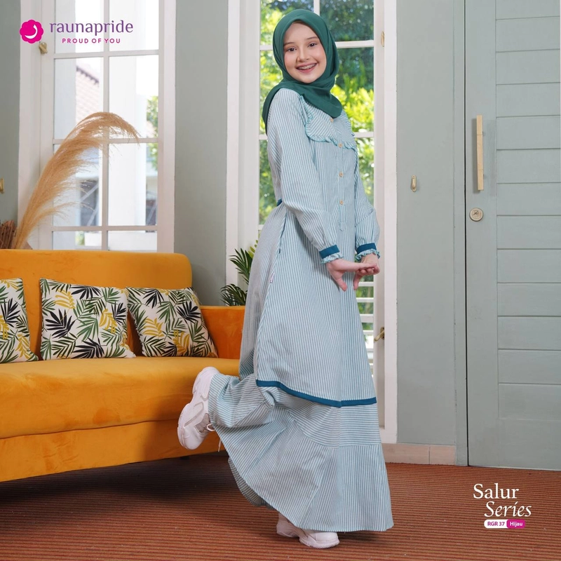 Product image RAUNAPRIDE OFFICIAL - GAMIS REMAJA 37 - RGR 37 10 Hijau