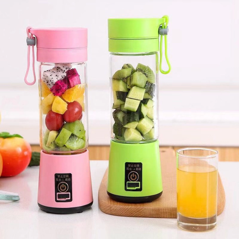 Product image KAMJE Blender Portable Juicer Jus Buah Rechargeable 4 Mata Pisau Dilengkapi Saringan KMJ168 all variant Biru