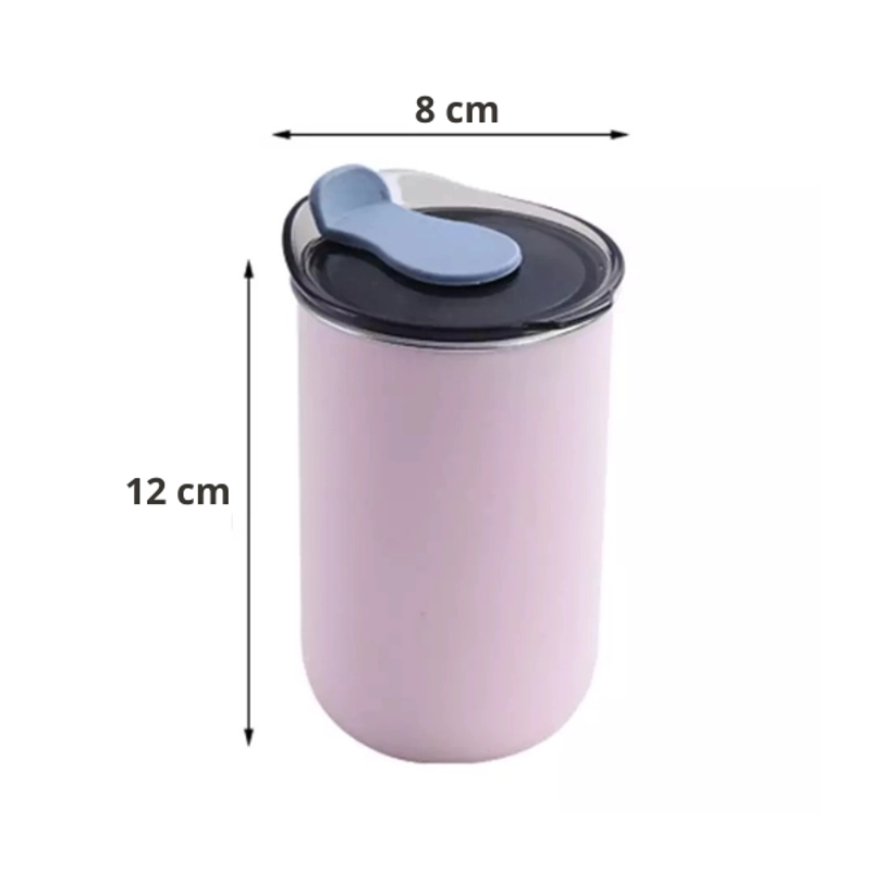 Product image Blooming_Deal - Portable Cup Tumbler Coffee Mug Coffee Tea Cup Stainless Steel 300ml SSB05 PINK