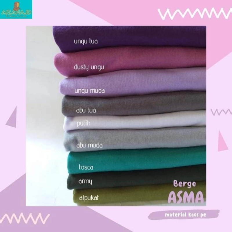 Product image AIZANA MOSLEM FASHION - Bergo Pad Asma Jilbab dengan Topi Pad Adem Nyaman Murah L abu muda