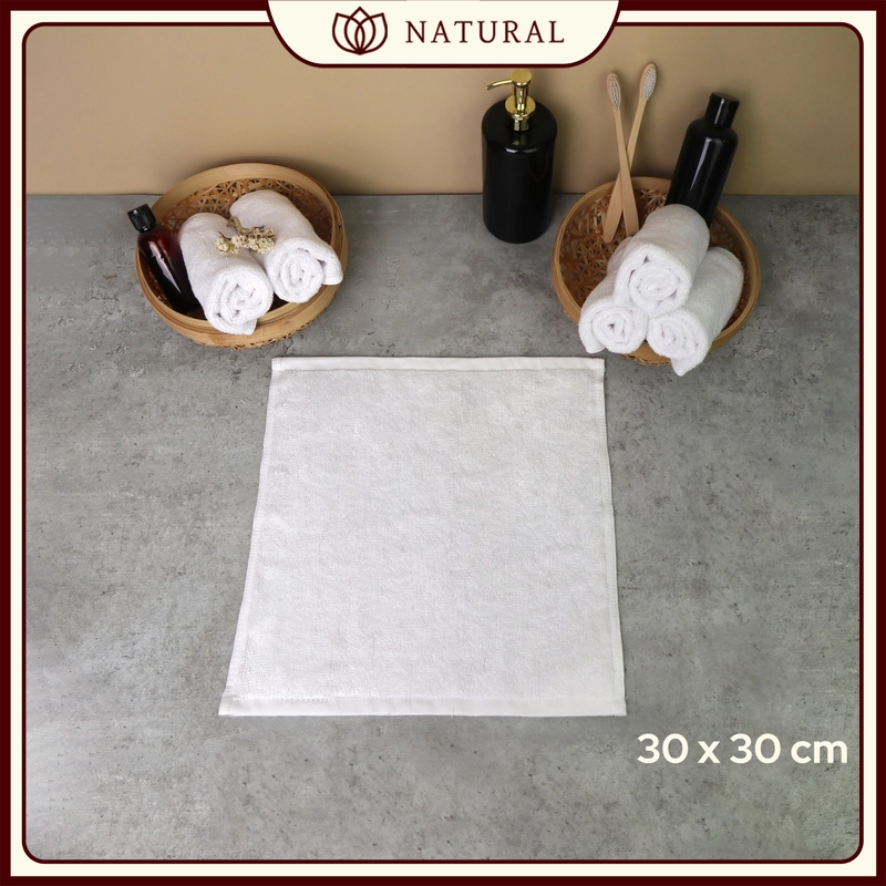Product image Chalmer - Handuk Tangan Hotel Natural by Chalmer 30 x 30 cm Seri Handuk Hotel 30 x 30 cm 1 pcs
