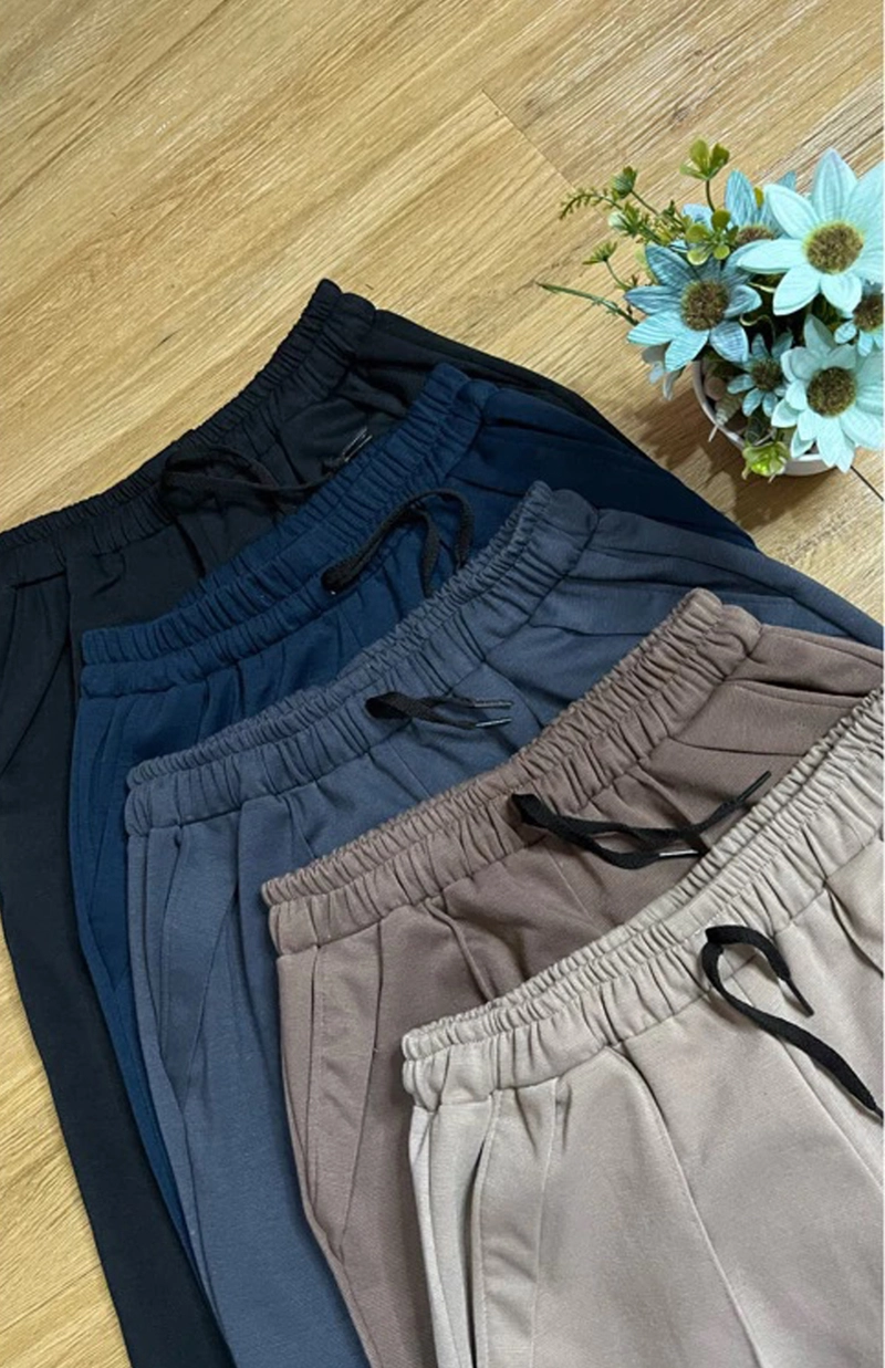 Product image Amha Collection - CELANA BAGGY PANTS WANITA SEMI FORMAL PARAGUAY CASUAL STANDAR ABU TUA
