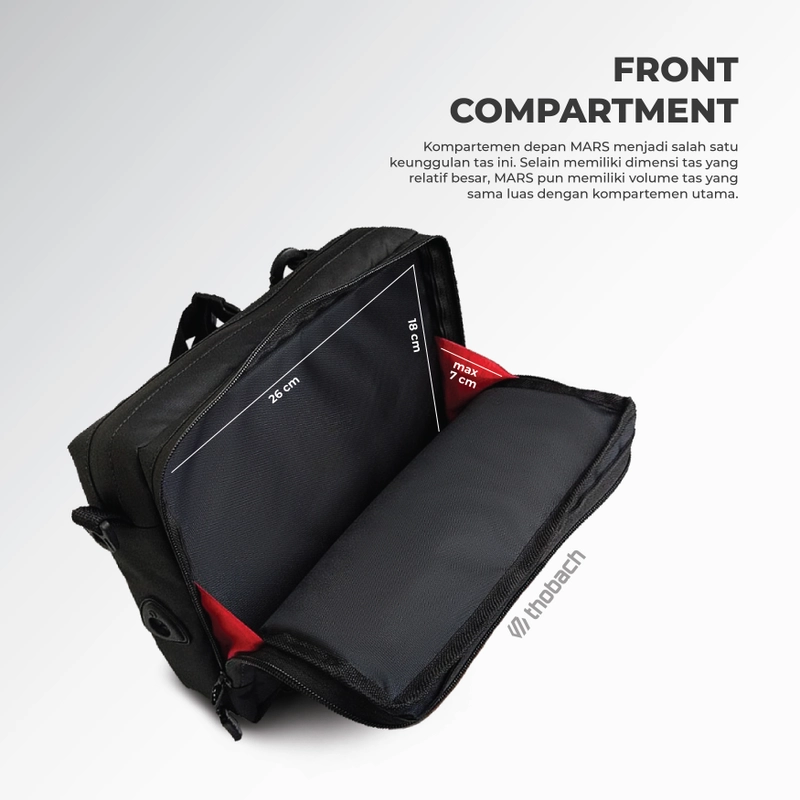 Product image Thobach official - THOBACH Slingbag Anti Air Waterproof MARS 300 gr Black