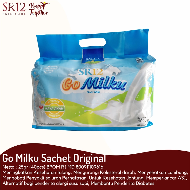 Product image SR12 Gomilku Susu Kambing Etawa Dilengkapi Daun Kelor Madu Ikan Gabus Untuk Kesehatan Tubuh Sachet 2 1 Sachet Original