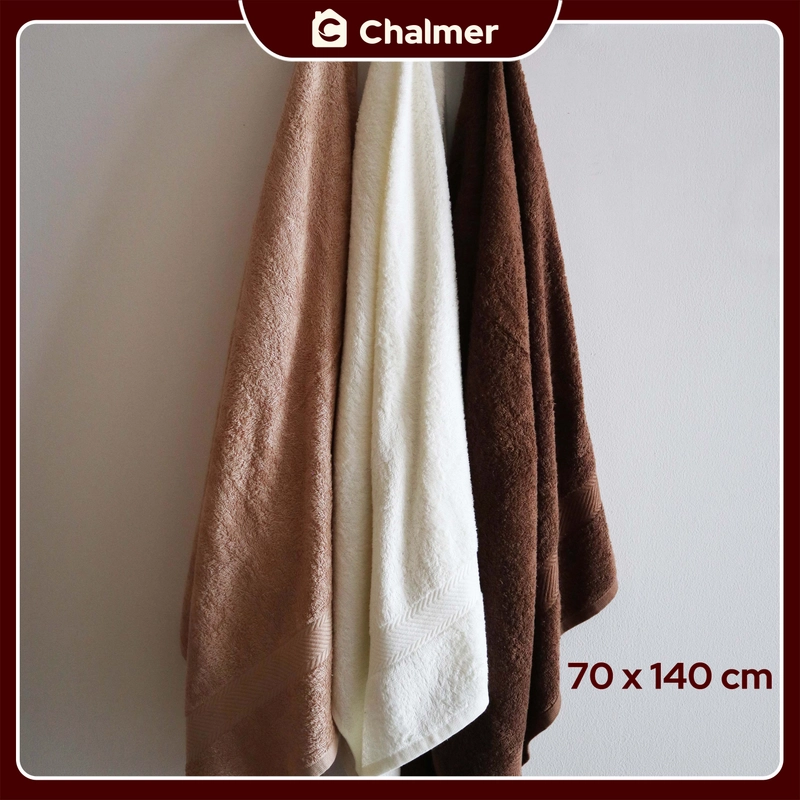 Product image Chalmer - Handuk Mandi Chalmer 70 x 140 cm Handuk Mandi Dewasa Ukuran Besar 70 x 140 cm Hijau Tosca