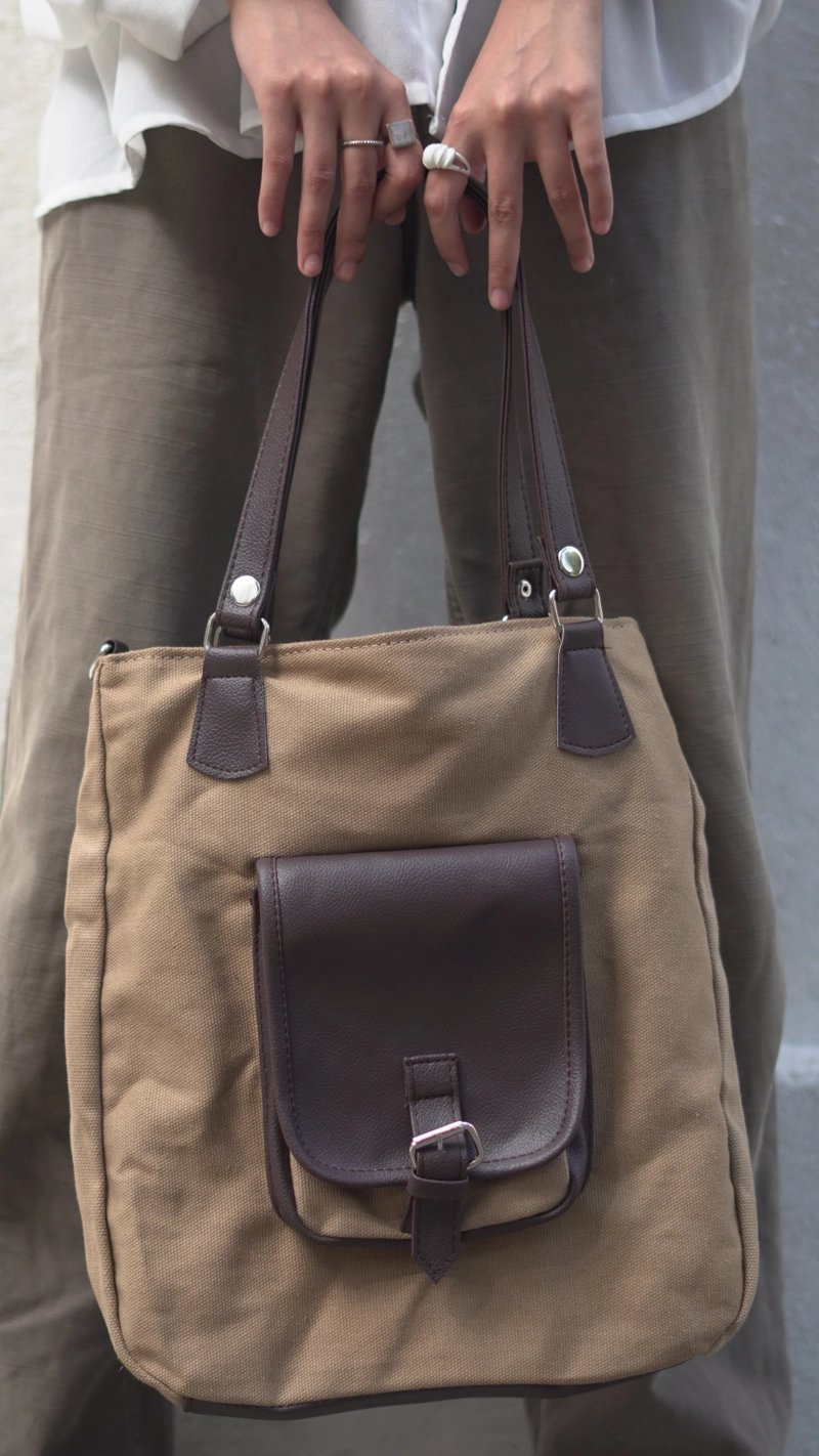 Product image ESCORT Totebag Wanita Tas Selempang Wanita CSSK1 35 x 12 x 40 cm ginger
