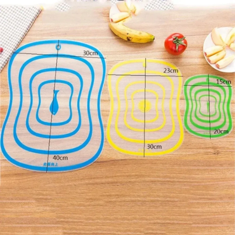 Product image KAMJE Talenan Dapur Plastik Transparan Anti Jamur Anti Slip Cutting Board Aesthetic Serbaguna KMJ265 KMJ265 SMALL