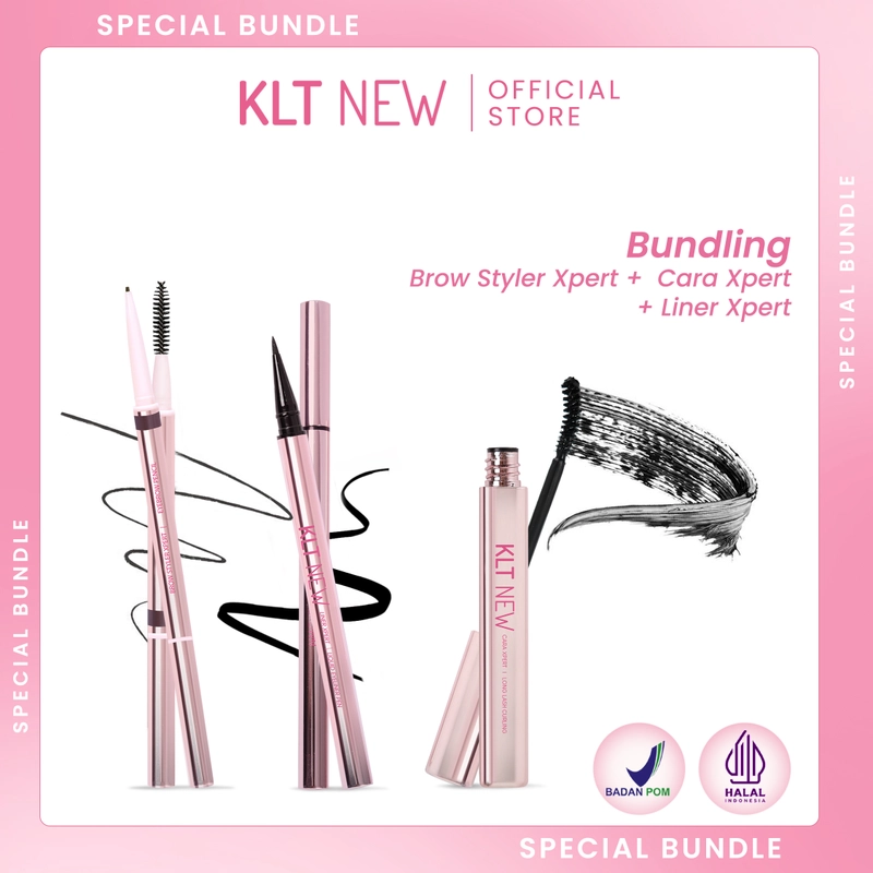 Product image KLT NEW - [BUNDLING SPECIAL EDITION] Eyebrow 1 +Maskara 1+ Eyeliner 1 125Gr liner coklat+alisash