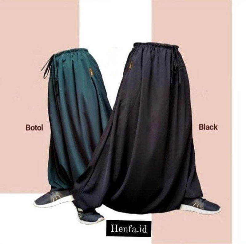 Product image Rok Celana Rok Sirwal Akhwat Syari Bisa Bersepeda All Size Hitam