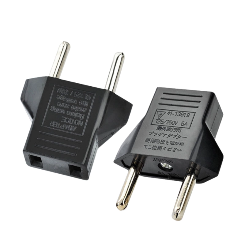 Product image KAMJE Adaptor Kepala Charger Colokan Over Steker Sambungan Listrik Pipih Gepeng Ke Bulat Converter KMJ128 RANDOM