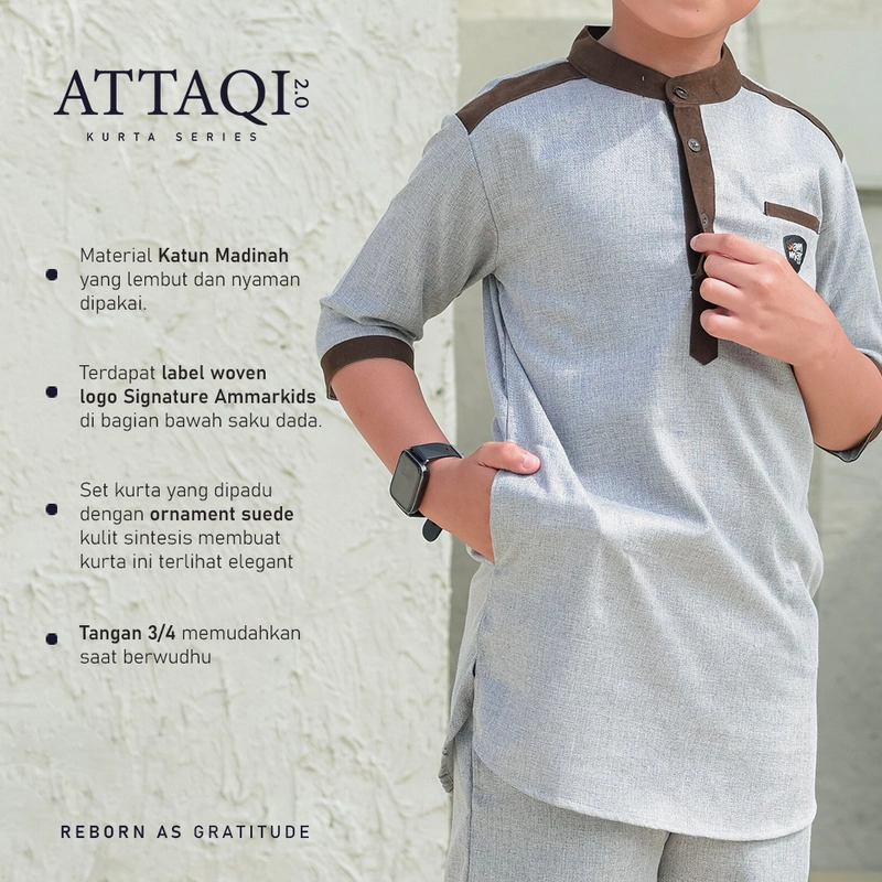 Product image Ammar Kids - ATTAQI REBORN AS GRATITUDE XL CLEVER GREY