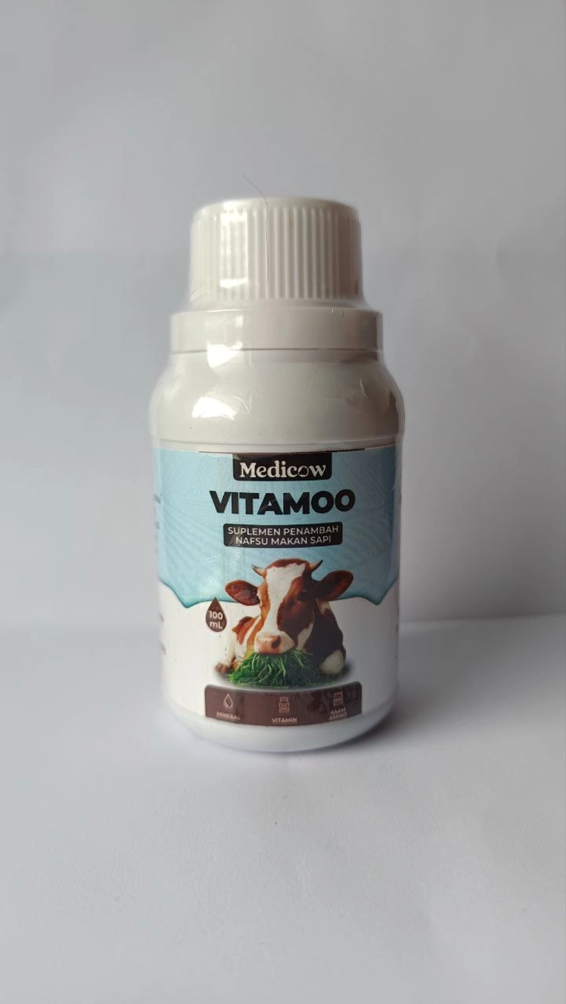 Product image Eleanor Farm Shop - Vitamoo Vitamin Penambah Nafsu Makan Ternak Sapi Domba Medicow 100Ml 100Ml Botol 250Ml