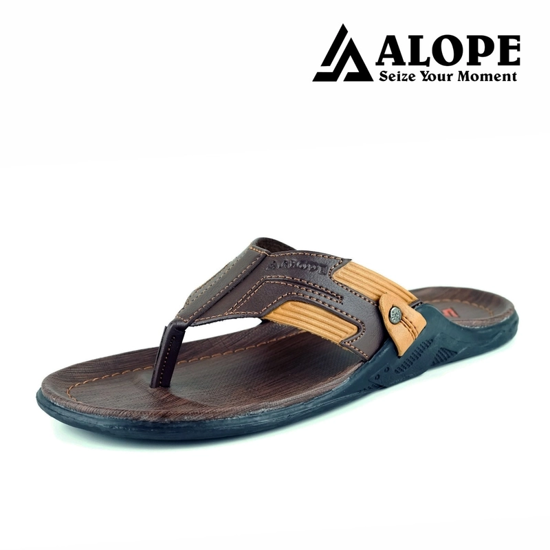 Product image ALOPE OFFICIAL - BUY 1 GET 1 SANDAL ALOPE SANDAL PRIA JAPIT H 03 SIZE DEWASA READY 39 SAMPAI 43 40 Coklat tua