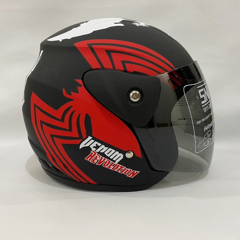 Product image Helm Nuvo Venom Merah Doff - Helm SNI - Helm Dewasa L Nuvo Venom Merah Doff