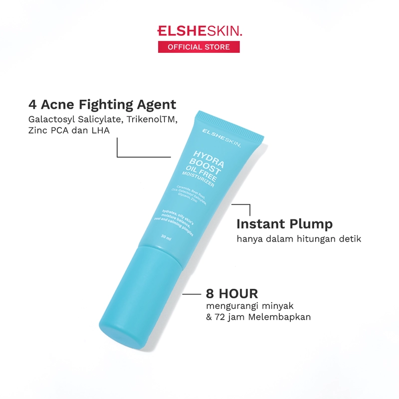Product image ELSHESKIN - ElsheSkin Hydra Boost Oil Free Moisturizer- 30ml Ceramide 8 Jam Kurangi Minyak Berlebih) 30ml ceramide