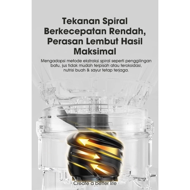 Product image UTAMAMEGA - Slow Juicer SAMONO SW-JCS40 Pemeras Jus Buah & Sayur Bukaan Lebar 98mm Warna Random