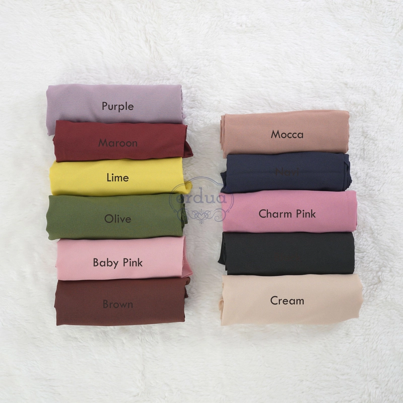 Product image Bergo Rayna By Erdua Bergo Hijab Instan Diamond Crepe Jilbab Tali all size baby pink