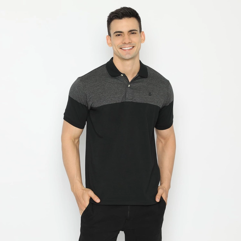 Product image MATSUDA APPAREL - MATSUDA Kaos Polo Shirt Pria Kerah Kahoku M (LD 104 CM) BLACK